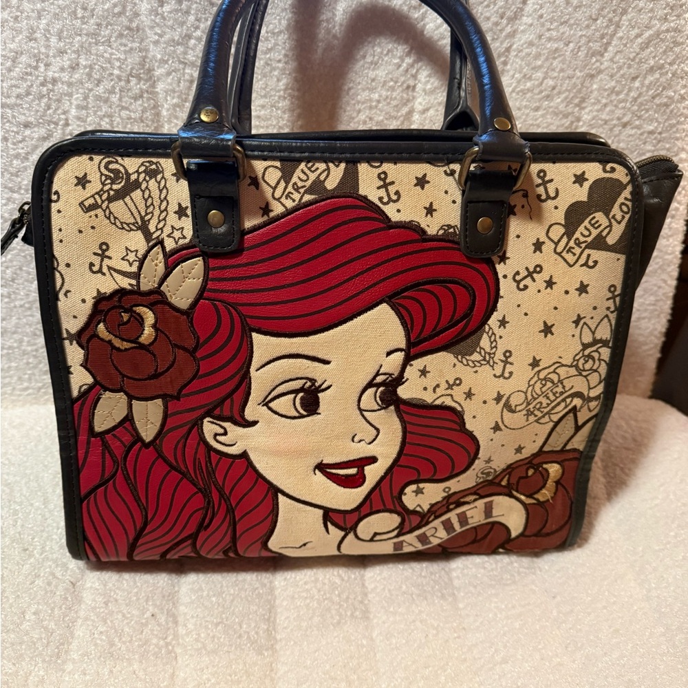Disney Ariel Satchel with Red and Black Details